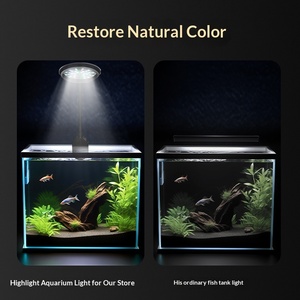 Iluminación LED para Peceras, Alta Reproducción Cromática, Espectro Completo, Elimina Algas, Material ABS, 4.8W, para Peceras Pequeñas, Peces Betta, Guppies - Product Image 2