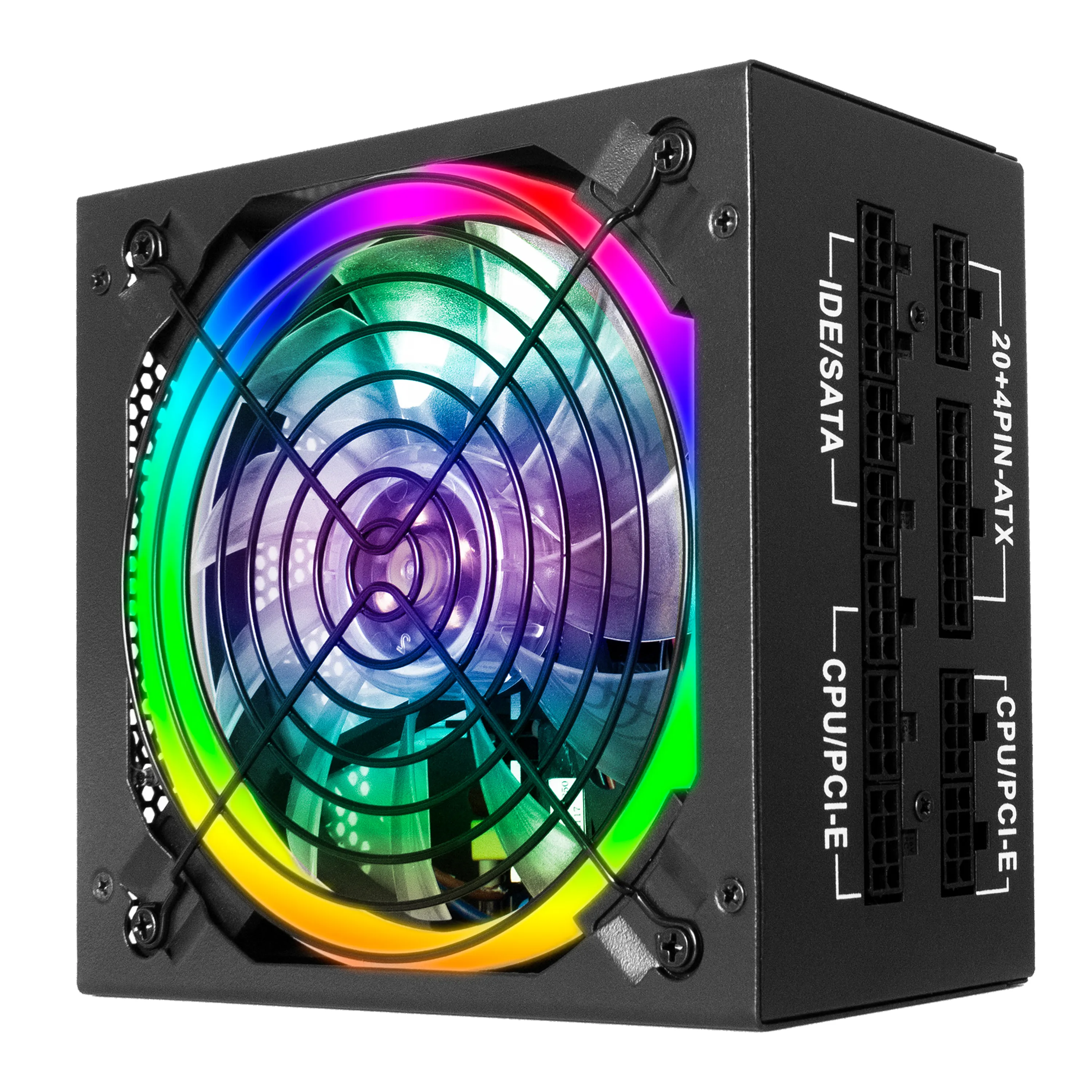 Fan Durable AC Power Computer Power Supply Gold with RGB Desktop Computer Removable ATX 750W 80 Plus Fan Full Modular 20 + 4pin