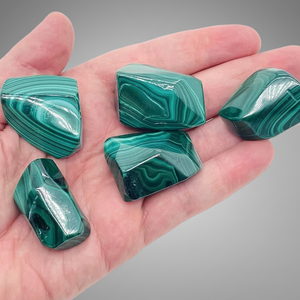 Natural Genuine Malachite Tumbled Stone Irregular Carved Reiki Feng Shui Crystal Home Decor Healing <b>Gift</b> - Product Image 2