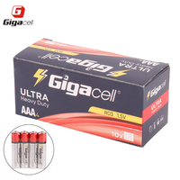 Vente en gros de batterie ultra résistante ULR03 1.5v pile sèche Aaa taille carbone zinc batterie sur lampes de poche