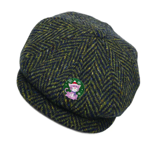 Vente en gros de casquettes Gatsby en tweed de laine personnalisées Cabbie Ivy Hats Baker Boy 8 Panels Casquettes Gavroche pour hommes - Product Image 3