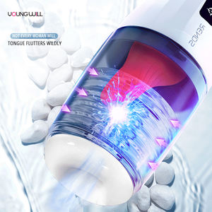 Juguetes Masturbadores Masculinos Manos Libres, Copa de Vagina Doble Realista, Máquina de Succión de Pene, Vagina Artificial para Hombres, Vagina Doble Realista - Product Image 1