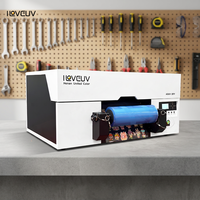 Printer UV DTF Desktop Profesional A3 All-in-One dengan LED Curing UV untuk Logo Tumbler Ukuran Kecil, Printer Digital A3 dengan Head DX7