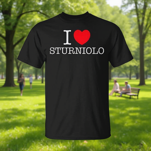 Camiseta con nombre personalizado I Love Sturniolo Heart - Product Image 3