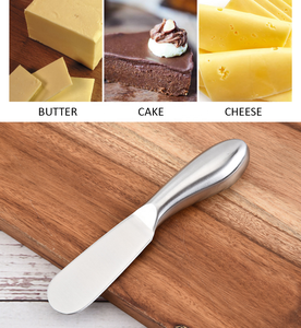 도매 맞춤 제작 재사용 가능 미니 소형 치즈 스프레더 및 버터 나이프 금속 재질 - Product Image 4