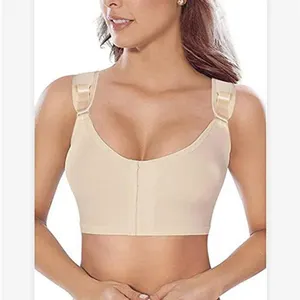 Nieuwe Hoge Ondersteuning Naadloze Sport-Bh Voor Open Compressie Houdingscorrector Crop Top Post Chirurgie Beha Voor Vrouwen