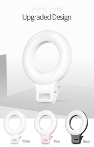 Anneau lumineux LED rechargeable 60 LED KD1835-C1125 pour téléphone, ordinateur portable et <span class=keywords><strong>tablette</strong></span>, 3 modèles, 3500-8500K, 5 niveaux de luminosité, fixation clip ABS, 500 mAh - Product Image 3