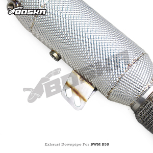 Custom Stainless Steel Straight Downpipe for 3/4/5 Series 3.0T B58 2018-2023 Racing Exhaust Parts M340i Turbo Boska - Product Image 5
