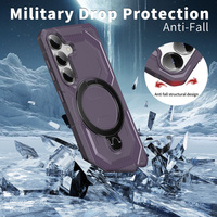 Étui de protection antichoc Armor Combo avec béquille et clip ceinture pour Samsung Galaxy S25 Edge S24 Ultra S23 FE S22 Plus