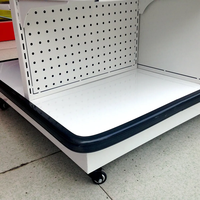 GR Gondole pour magasin Supermarché Étagères de magasin Présentoir avec roues
