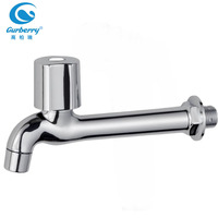 Robinet de lavabo noir en plastique à ouverture rapide, eau froide uniquement