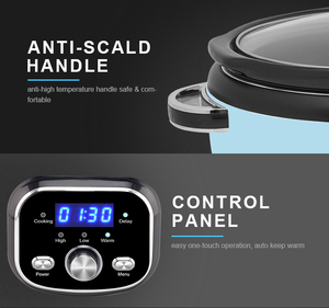 Casserole à mijoter ovale programmable de 3,5 litres avec 3 réglages de chaleur et <span class=keywords><strong>pot</strong></span> en céramique amovible - Product Image 5