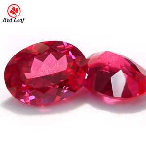 Đá Quý Redleaf Bán Chạy Giá Tổng Hợp Hình Dạng Hình Bầu Dục Lỏng Lẻo Đá Quý Hồng Ngọc Phòng Thí Nghiệm Phát Triển <span class=keywords><strong>Ruby</strong></span> - Product Image 2