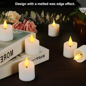 LANJO 12Pack Rechargeable Tea Lights Candles with with Magnetic <b>Wireless</b> Charging Base and remote <b>control</b> - Product Image 5