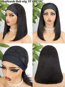 Perruques 100% <span class=keywords><strong>cheveux</strong></span> humains, super double trame, style afro, <span class=keywords><strong>cheveux</strong></span> humains naturels vierges, avec bande de <span class=keywords><strong>cheveux</strong></span> très volumineuse - Product Image 3