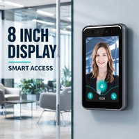 Máquina Inteligente de Control de Asistencia con Reconocimiento Facial de 8 Pulgadas, Lector de Control de Acceso con Tarjeta RFID, WiFi, Wiegand, RS485