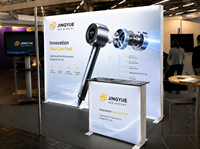 Support d'affichage LED rétroéclairé autoportant en aluminium, résistant aux intempéries, à montage sans outil, pour stand de salon professionnel