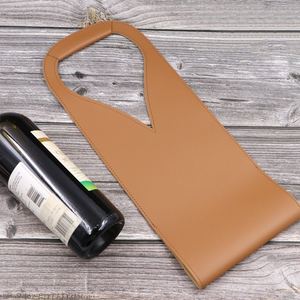 Stocked 5 Colors Durable Pu Leather Bottle Holder Portable Gifts Bag Champagne Wine <b>Beer</b> Welcome Promotional Party Use - Product Image 5