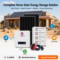 Système de stockage d'énergie domestique solaire hybride avec batterie au lithium 5kWh 10kWh 20kWh 30kWh 51.2V 200AH 314Ah et onduleur solaire – Kit complet