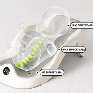 Baignoire pliable portable pour bébé nouveau-né avec chaise et support de bain pour nourrissons et enfants - Bonnes affaires - Product Image 3
