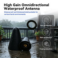 Antenne WiFi 2,4 GHz en forme de champignon, étanche IP67, profil bas, connecteur SMA mâle, omnidirectionnelle externe pour passerelle IoT extérieure, prix usine