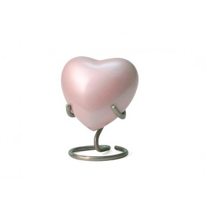 Best Selling High Quality Metallic Heart Shaped <b>Small</b> Keepsakes Cremation <b>Urn</b> <b>For</b> <b>Human</b> <b>Ashes</b>/Funeral Supplies - Product Image 2