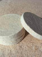Sous-verre rond en mycélium pour tasses à thé/café, non toxique, biodégradable, pour la maison, décoration de table et accessoires
