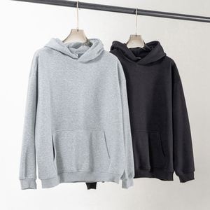 Custom Logo 420 Grams Fleece Oversized No String Unisex Solid Spring <b>Hoodies</b> Wholesale for - Product Image 1