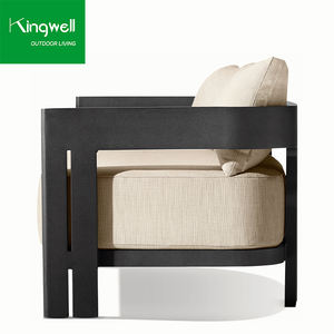 Ensemble <span class=keywords><strong>de</strong></span> canapé <span class=keywords><strong>de</strong></span> <span class=keywords><strong>jardin</strong></span> en <span class=keywords><strong>aluminium</strong></span> moderne et luxueux à un siège, mobilier <span class=keywords><strong>de</strong></span> patio haut <span class=keywords><strong>de</strong></span> gamme pour repas en plein air dans le <span class=keywords><strong>salon</strong></span> et le balcon - Product Image 2