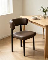 Chaise de salle à manger de luxe ergonomique et confortable avec dossier de soutien en mousse haute densité, personnalisable, style moderne et contemporain, vente chaude