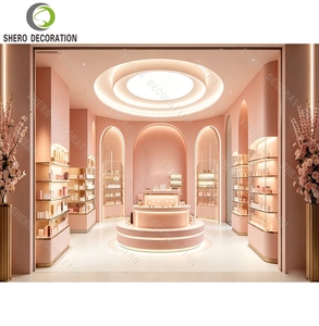 Aménagement intérieur de boutiques de parfums, vitrine de présentation de parfums en verre sur mesure de luxe, mobilier de présentation de parfums pour vitrine de magasin - Product Image 3