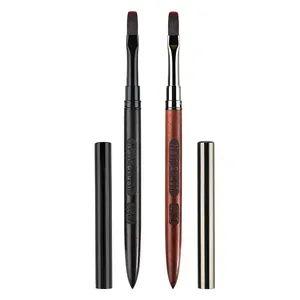 Wood Gel Painting Brush Nail Art for Gel Tip Extension Acrylic <b>Builder</b> Accessory Nail Art Brushes Manicure UV Gel Nails Brush - Product Image 5