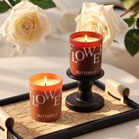 Bougie parfumée artisanale, cire de soja écologique, longue durée, design moderne, pour Noël, anniversaires, mariages ou comme cadeau