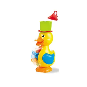 children water game Water injection rotation yellow duck bath toy