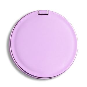 Dual Side Metal Cosmetic Giveaway Gift <b>Compact</b> <b>Mirror</b> Romantic Unique Pink Purple Color - Product Image 5