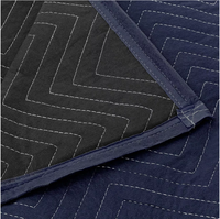 Couvertures de déménagement modernes, résistantes et anti-taches, à poils ras, avec support en polypropylène, coussinets de protection pour meubles en polyester personnalisés, directement de l'usine.