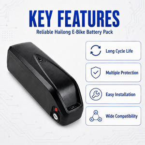 Kit de conversion de vélo électrique 3.6V 3200mAh avec batterie intégrée 36V 13Ah de type Hailong 2 pour moteur de moyeu 250W 350W 500W - Product Image 5