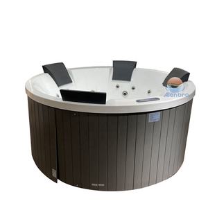 Jacuzzi Exterior Redondo Independiente Moderno de Acrílico Blanco con 22 Jets, Hidromasaje Chino, Capacidad de 60 Galones+, Oferta para Fiestas - Product Image 1