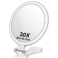 Miroir de Maquillage Grossissant Portable Double Face Haute Définition 10x 40x en ABS/Verre pour Cosmétiques – Idéal Anniversaire