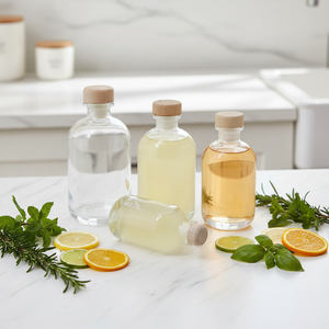 Bouteille en verre transparente de qualité supérieure pour spiritueux et <span class=keywords><strong>vin</strong></span>, cylindrique, <span class=keywords><strong>vide</strong></span>, 500 ml, 100 ml, 250 ml, 375 ml, vente en gros - Product Image 1