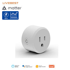 Prise intelligente Wi-Fi Tuya Matter US 10A avec minuterie, programmation, télécommande et contrôle vocal - Product Image 5