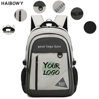 Sac à dos scolaire HAIBOWY unisexe, sac à dos de voyage portable en polyester pour adolescents, étudiants universitaires, collégiens et lycéens