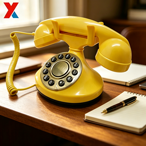 Téléphone fixe <span class=keywords><strong>de</strong></span> bureau rétro décoratif, style ancien, avec boutons filaires en ABS, compatible <span class=keywords><strong>carte</strong></span> SIM, OEM ODM - Product Image 4