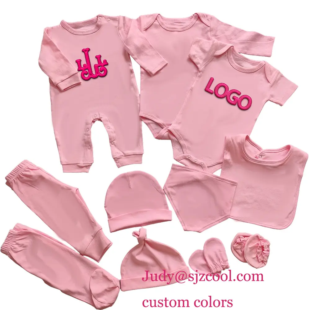 Vestiti per neonati in cotone biologico certificati GOTS per bambini 0-3 mesi pagliaccetto per neonati in tinta unita