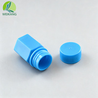 Flacon en plastique HDPE de 15 ml avec bouchon à vis, vide, pour médicaments solides, comprimés, capsules et poudres