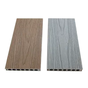 foju co extruded plastic wood material deck customized length outdoor landscape platform floor Composite decking