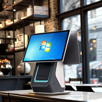 Système Android tout-en-un pour restaurant Imprimante 58mm Impression d'étiquettes à écran tactile Nouveau terminal de paiement pour l'hôtellerie et la vente au détail