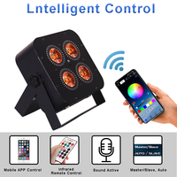 Igreslite 4*18w Pack de 8 5000mAh Batterie Mini LED Uplights Contrôle sans fil par application Lumière de scène Par