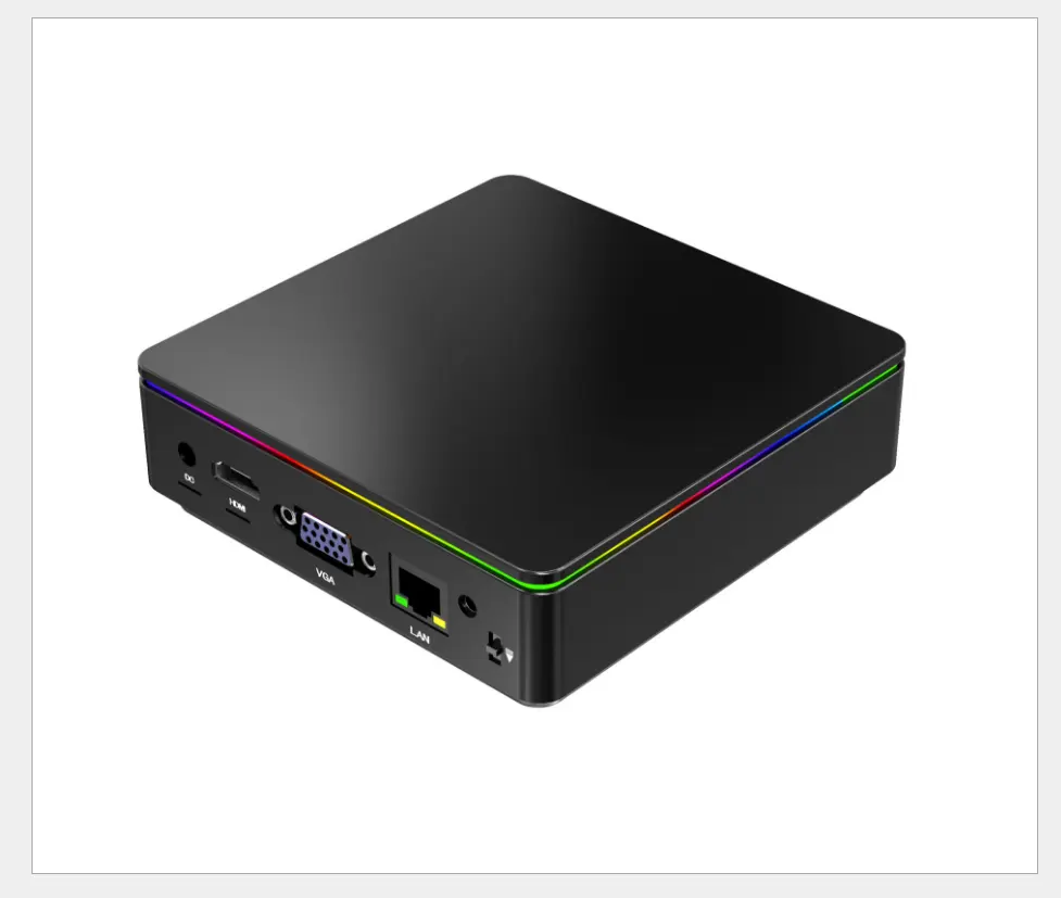 โรงงานราคา Intel InsideT95p Mini PC Z8350 Quad Core สนับสนุน VGA HD พอร์ต RG45 TYPE-C อินเทอร์เฟซ Wins10คอมพิวเตอร์ส่วนบุคคล