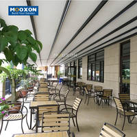 Mooxon stores de fenêtre électriques pare-soleil tissu auto auvent PVC volets motorisés toit rétractable